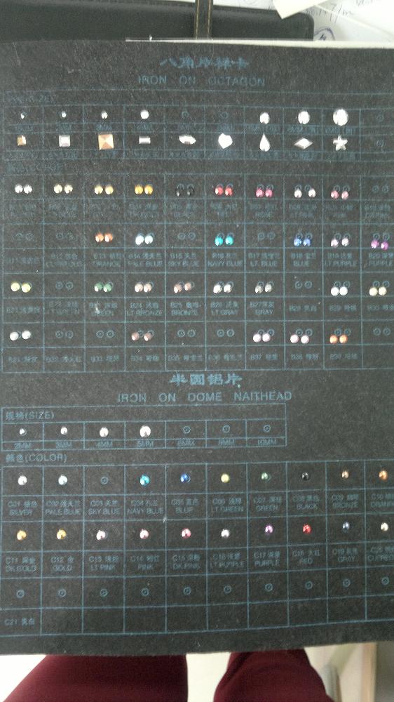 Genuine Iron Rhinestuds