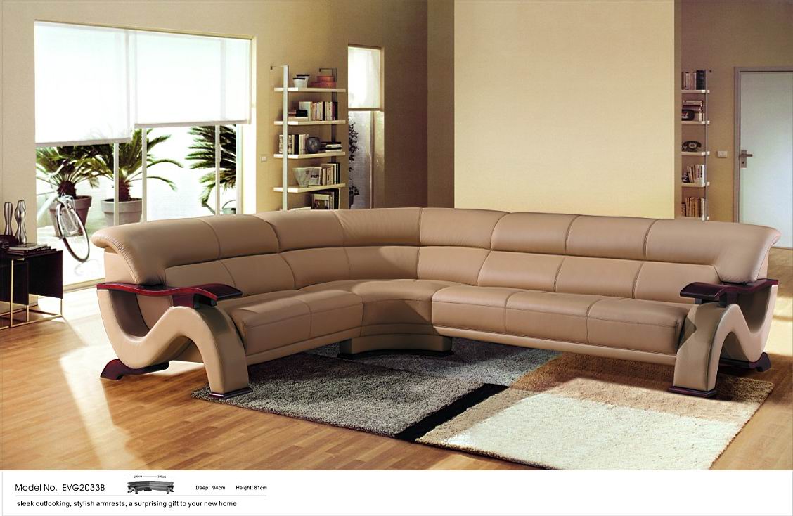 Corner Leather Sofa (AMG300-2033B)