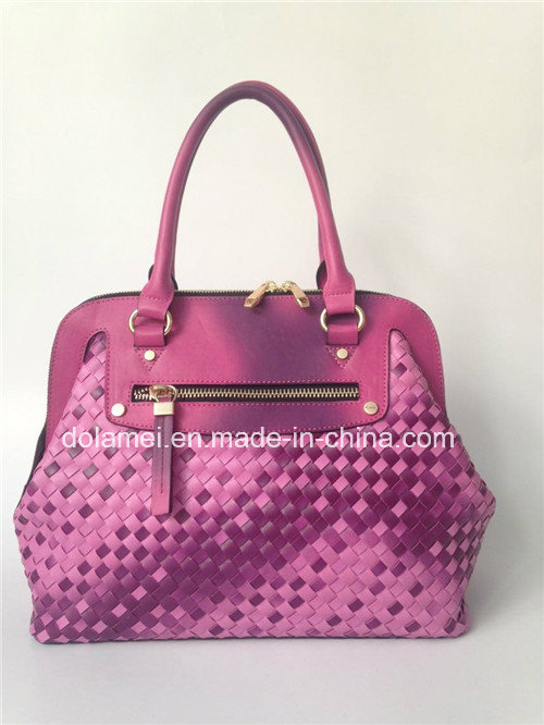 New Fashion 2015classic Designer Lady Tote Handbag with Braiding