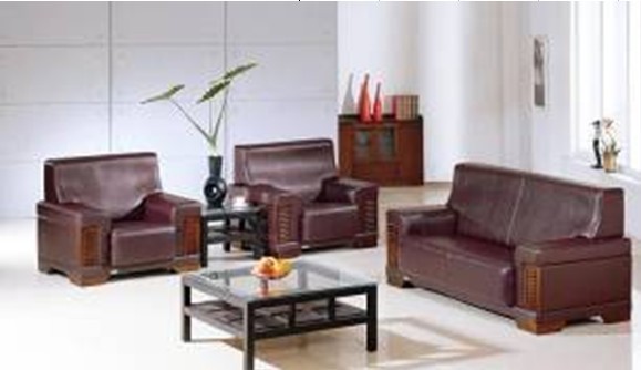 Designer Leather Office Sofa