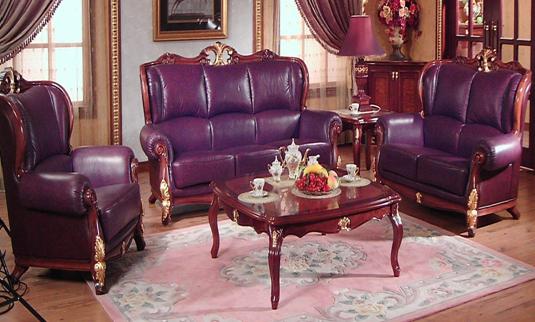 Designer Leather Sofa (HS-006)