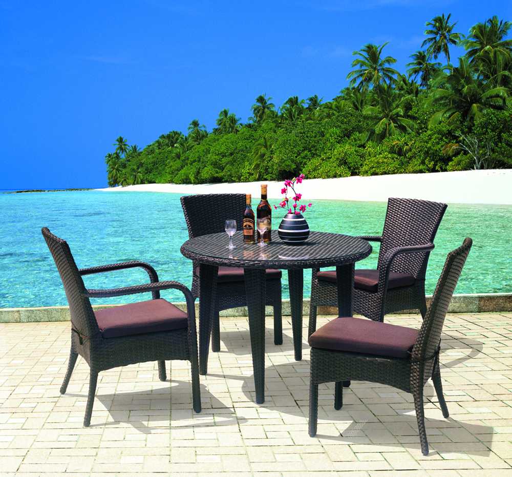 Inexpensive Rattan Dinner Chair and Table (YE-6068)